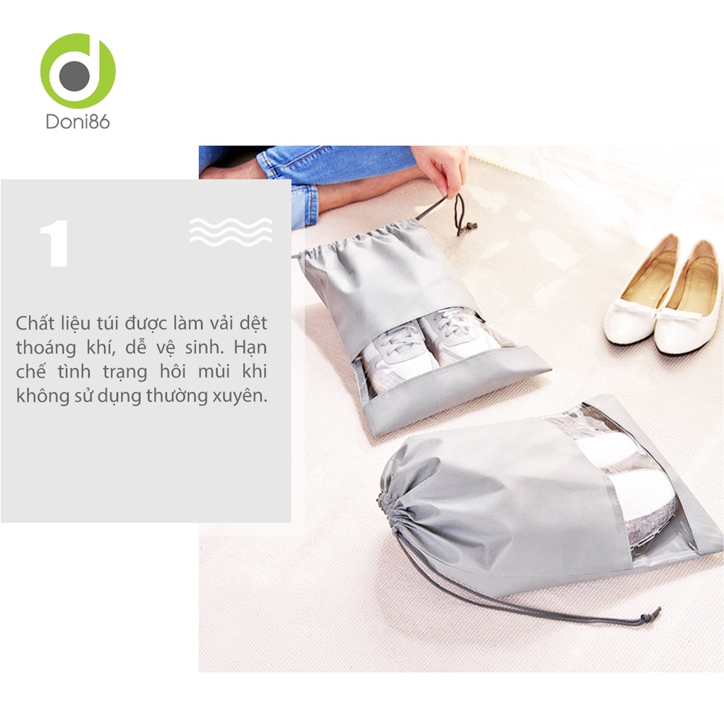Túi đựng giày kích thước lớn phù hợp nhiều size giày, chống ẩm ướt, chống bụi bẩn - Doni - DOPK352