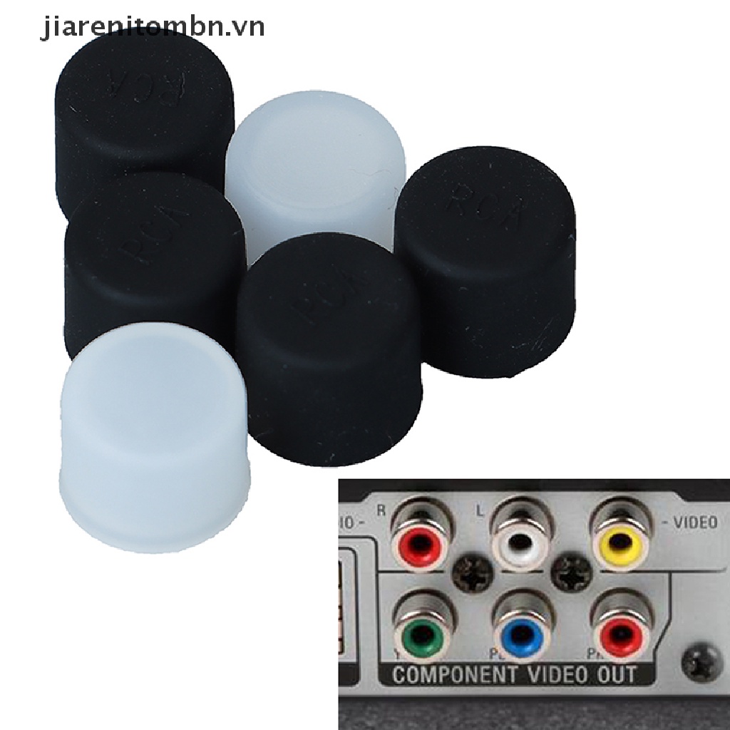 Set 10 Nút Silicon Bịt Cổng RCA Cho TV
