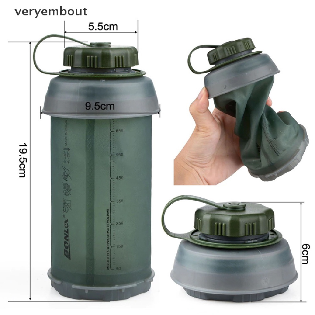 Bình Nước Thể Thao Mềm 750ml Có Thể Gấp Gọn Tiện Lợi