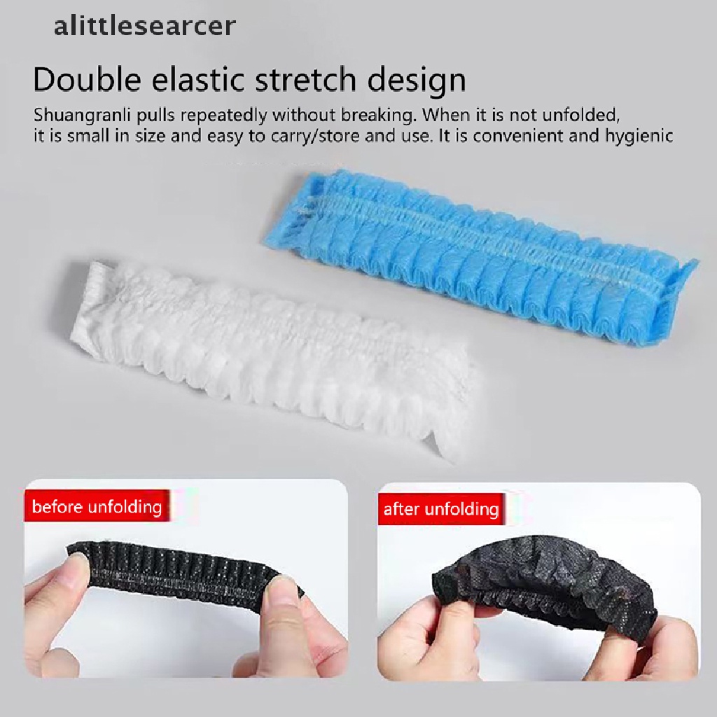 Set 100 Vỏ Bọc Tai Nghe Vệ Sinh Bằng Vải Không Dệt Co Giãn Dùng Một Lần