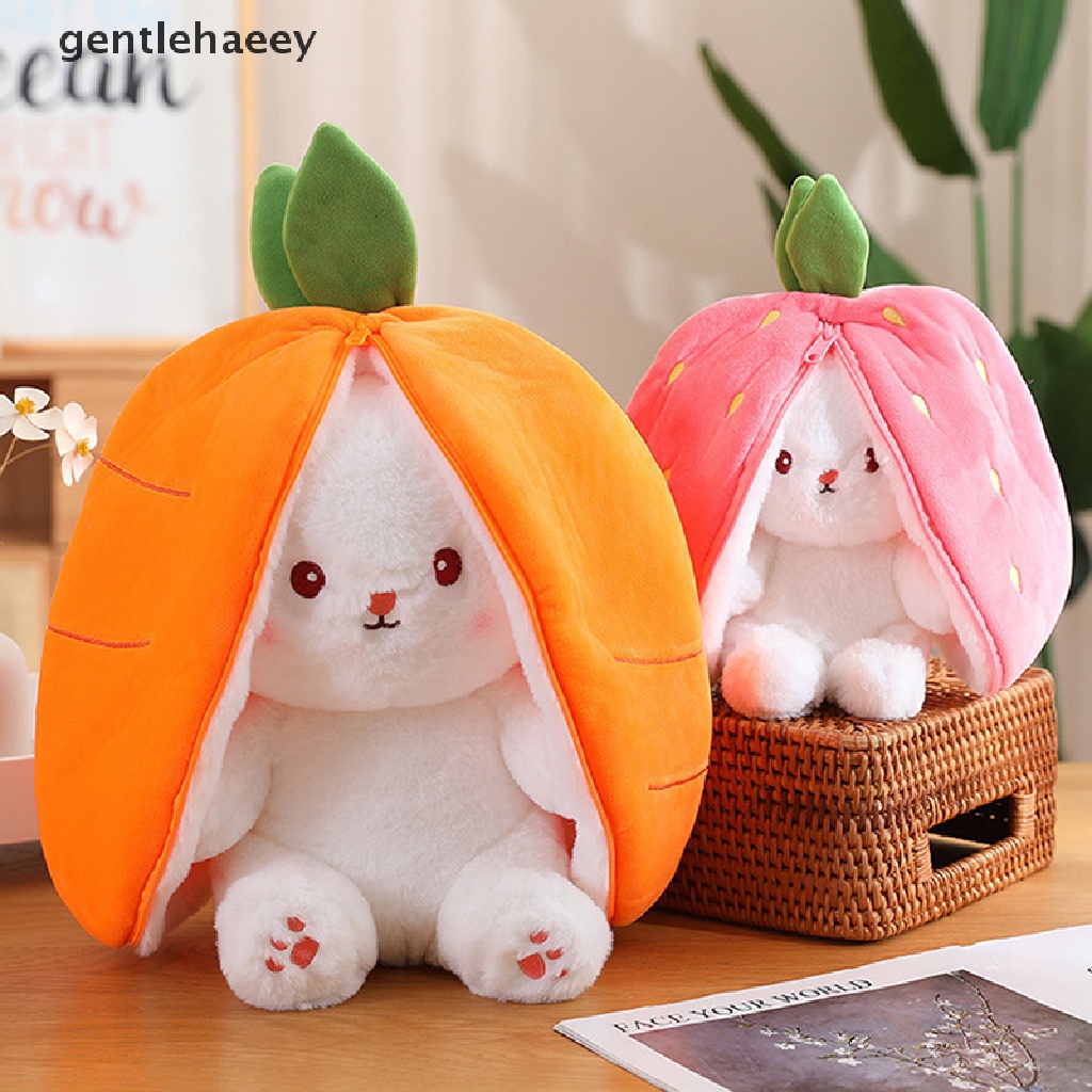 Đồ Chơi Nhồi Bông Hình Thỏ / Cà Rốt / Dâu Tây Dễ Thương