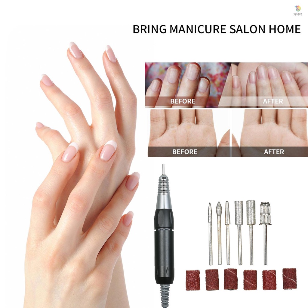 Máy Mài Móng Tay Chuyên Nghiệp 30000RPM E-Ple Phích Cắm EU Tiện Dụng Đen