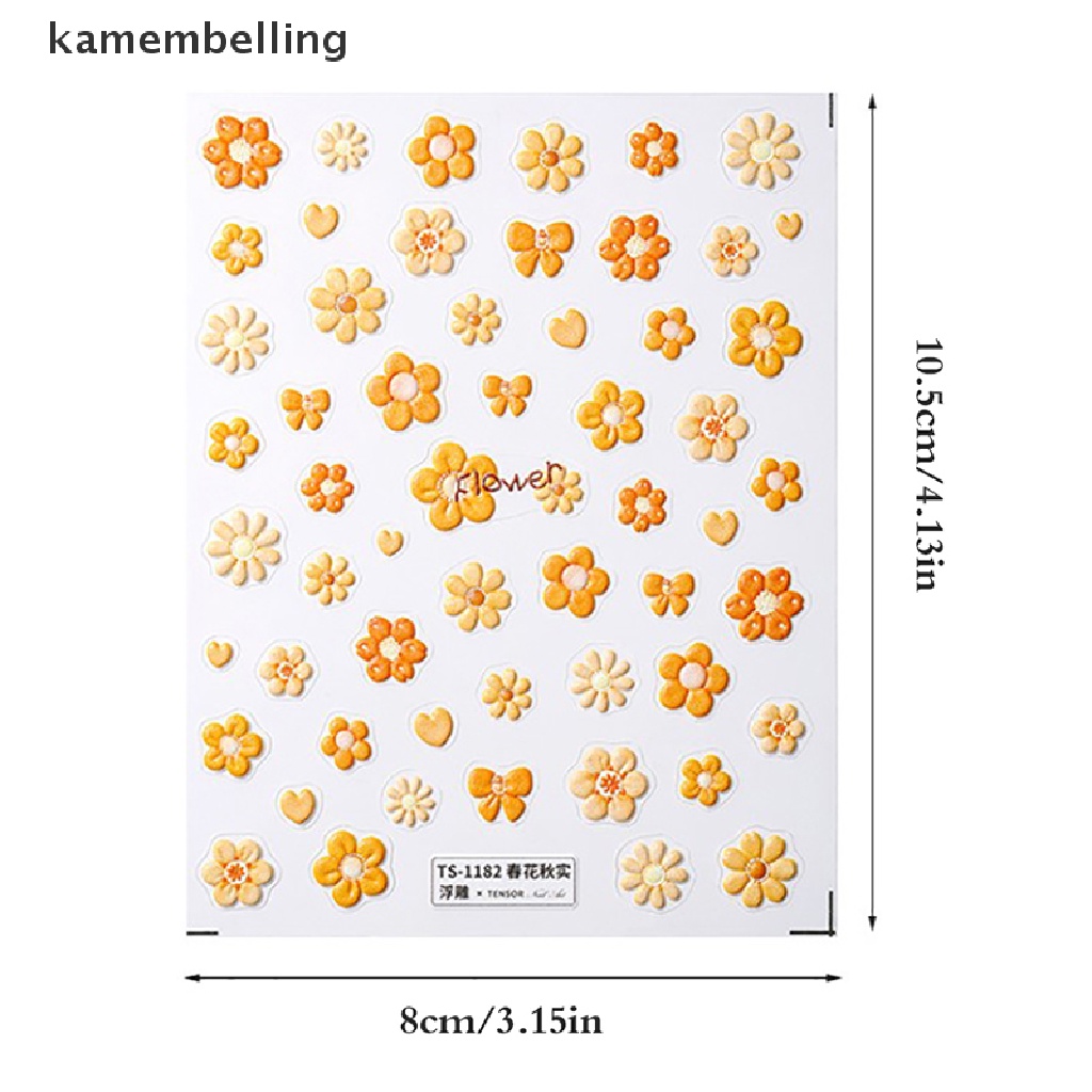 Miếng Dán Trang Trí Móng Tay Màu Đen Họa Tiết Hoa Xinh Xắn