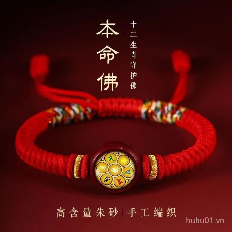 Vòng Tay cxbhuhu01.vn415 Họa Tiết Hoàng Đạo Phật Kim Cương Cho Nam Nữ