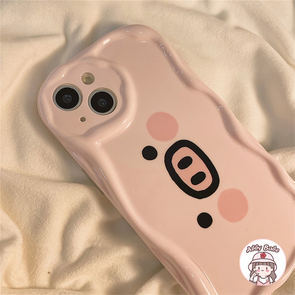 Ốp Điện Thoại TPU Mềm Chống Mồ Hôi In Hình Heo Hồng Dễ Thương Cho Iphone 14 Pro Max 11 12 11 Pro Max X XS