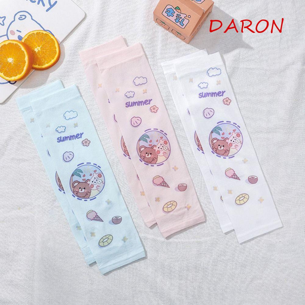 Găng Tay Chống Nắng Bằng Lụa Mát Hình Thỏ Hoạt Hình Đáng Yêu Cho Trẻ Em