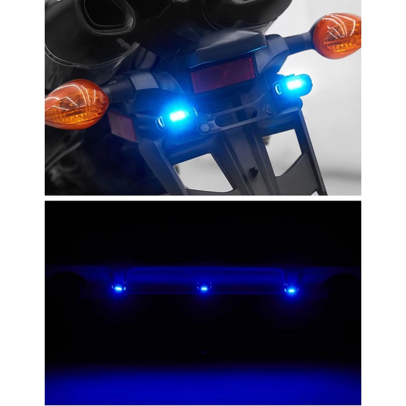 Máy Bay Điều Khiển Đèn LED Tín Hiệu Mini 7 Màu Kèm Điều Khiển Từ Xa Cho Xe Hơi / Xe Máy