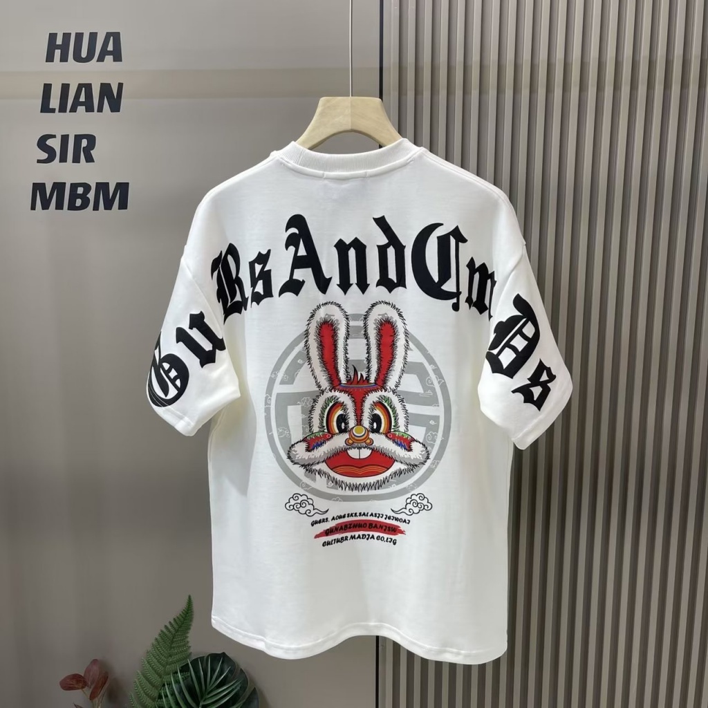 Áo Thun 100% Cotton Tay Ngắn Cổ Tròn Dáng Rộng Thời Trang Cho Nam Giới