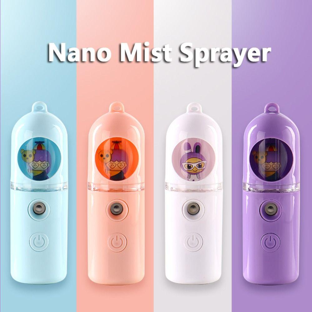 LOMBARD Máy Phun Sương Tạo Độ Ẩm Chống Lão Hóa Dưỡng Ẩm Da Mặt PVC Hoạt Hình Dễ Thương