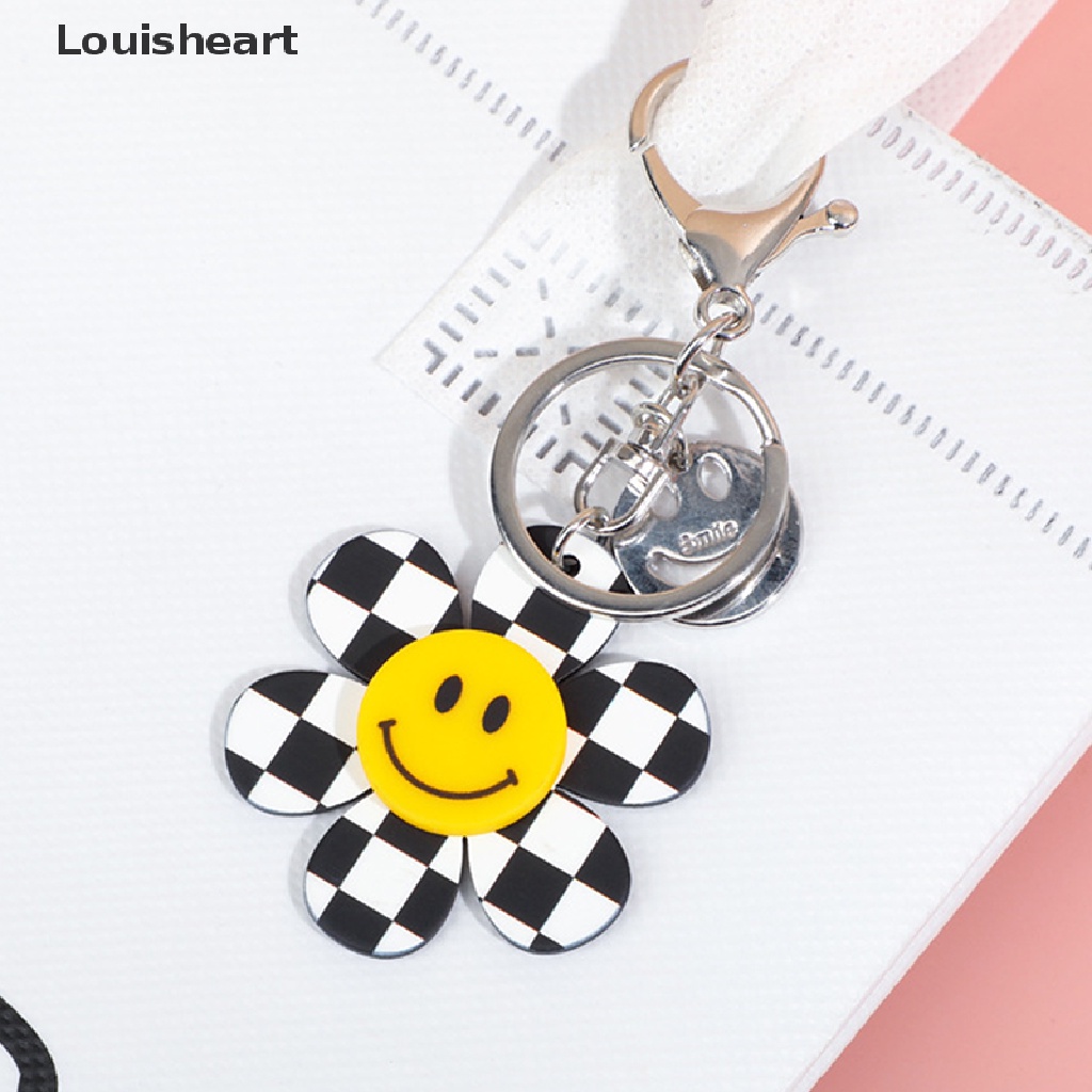 Móc Khóa Hình Mặt Cười Louisheart Màu Vàng Thời Trang Dành Cho Nam Nữ