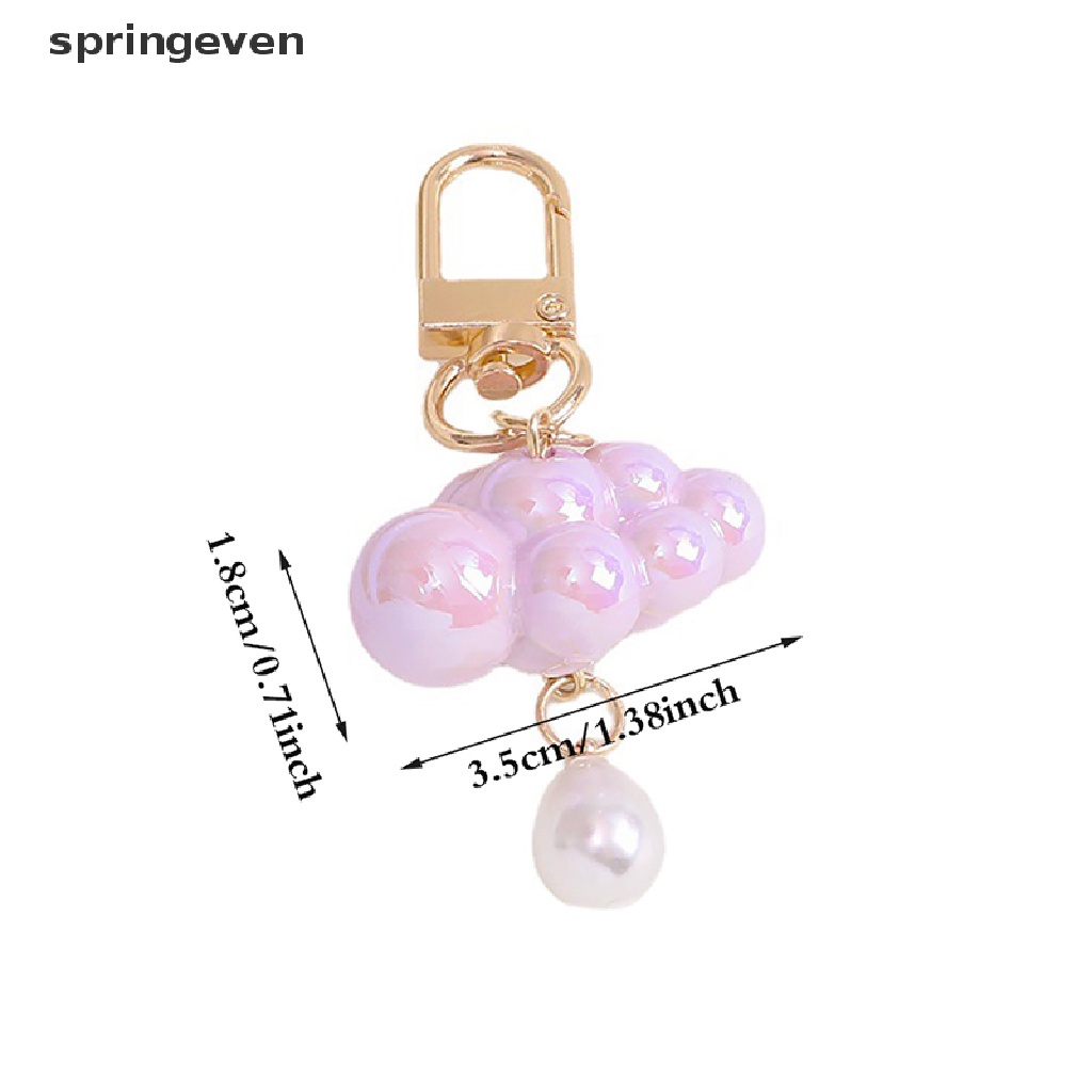 Móc Chìa Khóa Hình Đám Mây Nhiều Màu Sắc Bằng Acrylic