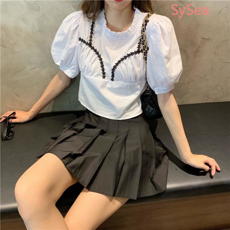 Áo Kiểu Tay Phồng Phong Cách Pháp Thanh Lịch Cho Nữ