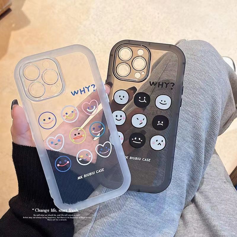 ✅Ốp Điện Thoại In Hình Mặt Cười 13 Kiểu Dáng Đơn Giản Cho Iphone 12 7 8 11Promax 14 7F8G