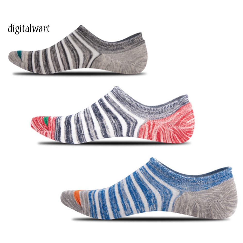 Kỹ Thuật Số| Set 5 Đôi Tất Nam Chống Trượt Họa Tiết Sọc Thời Trang