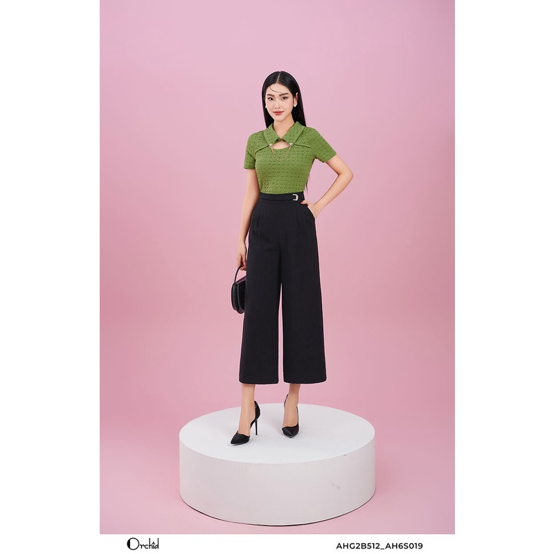 Quần công sở dáng xuông thanh lịch -chất liệu Crep Orchid AH6S019