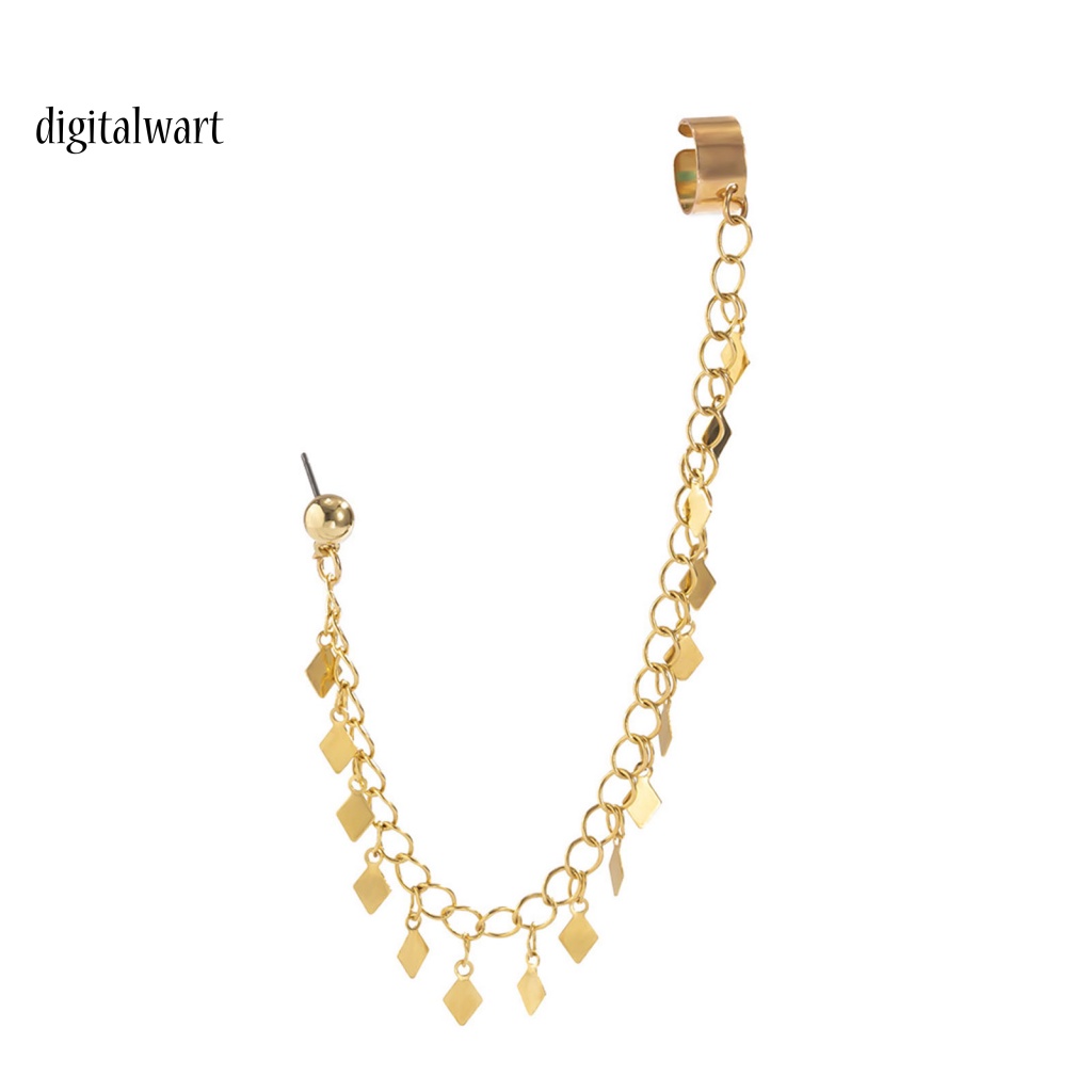 Kỹ Thuật Số| 1 Khuyên Kẹp Vành Tai Mặt Trăng Ngôi Sao Phối Tua Rua Phong Cách Vintage Thanh Lịch Cho Đám Cưới