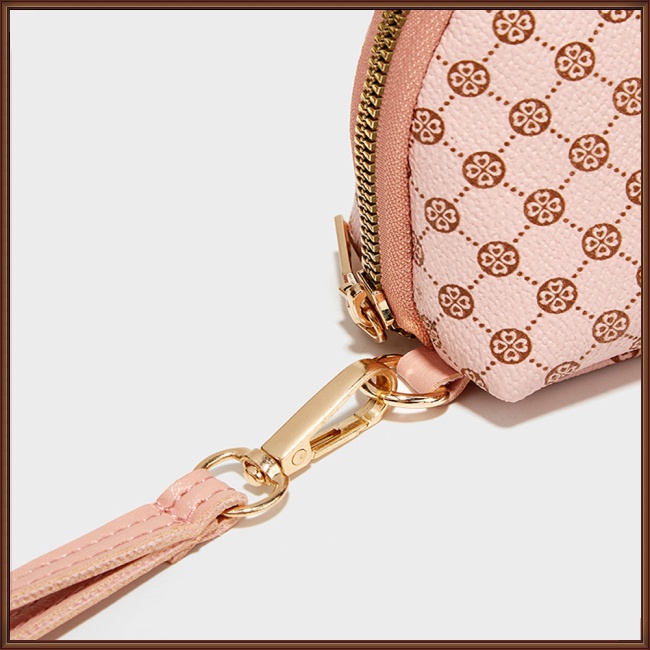 Túi Da Pu Cầm Tay Nhỏ Xinh In Họa Tiết Da Báo Chống Thấm Nước Cho Nữ