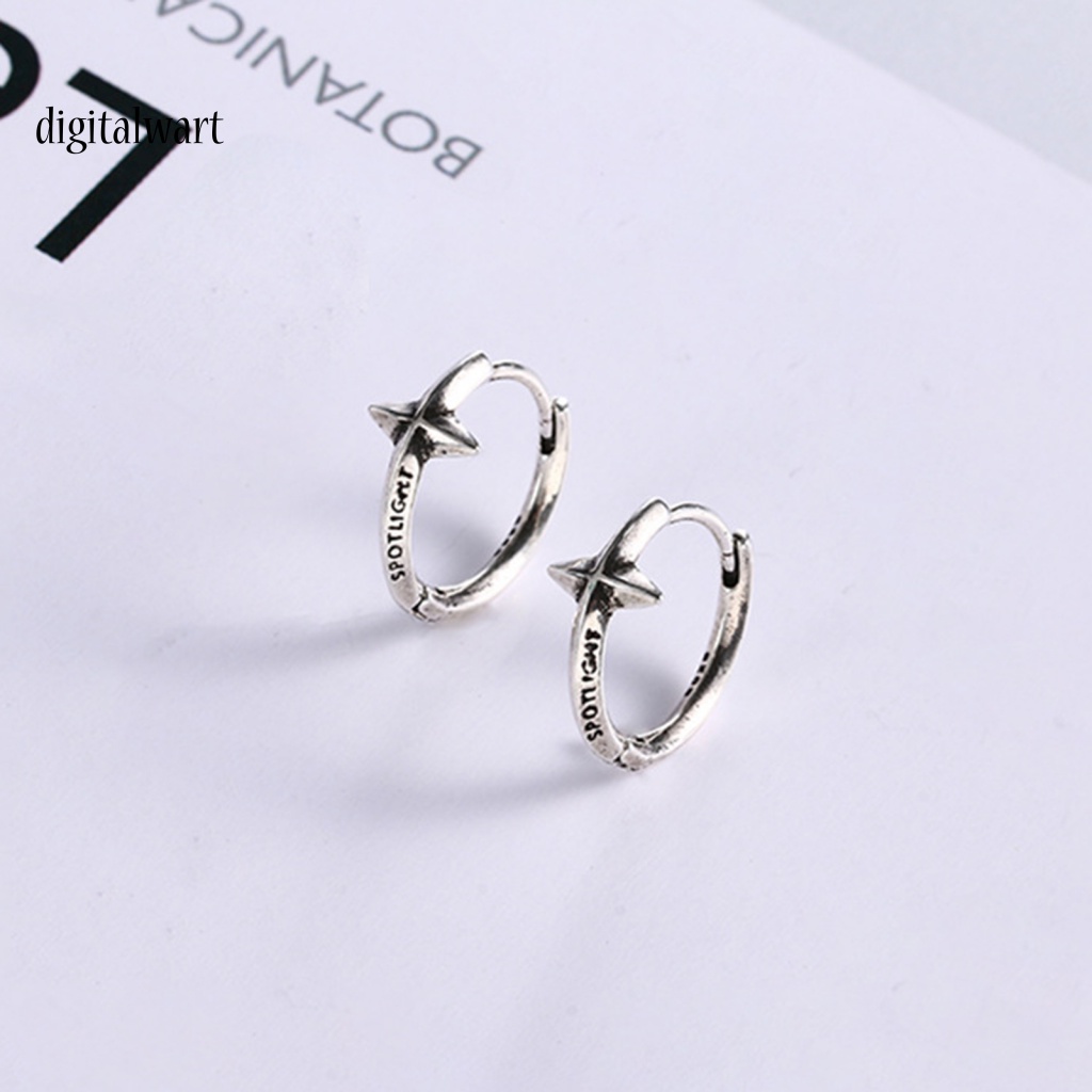 Kỹ Thuật Số| 1 Bông Tai Hình Chữ Thập Phong Cách Vintage Bắt Mắt Cho Nữ