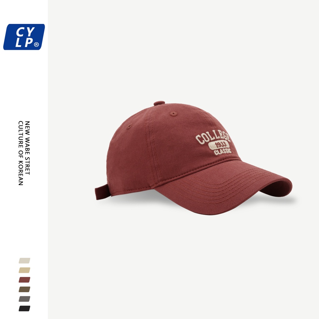 Mũ Lưỡi Trai Thêu Chữ Dongdaemun Phong Cách Đường Phố Hàn Quốc Cá Tính