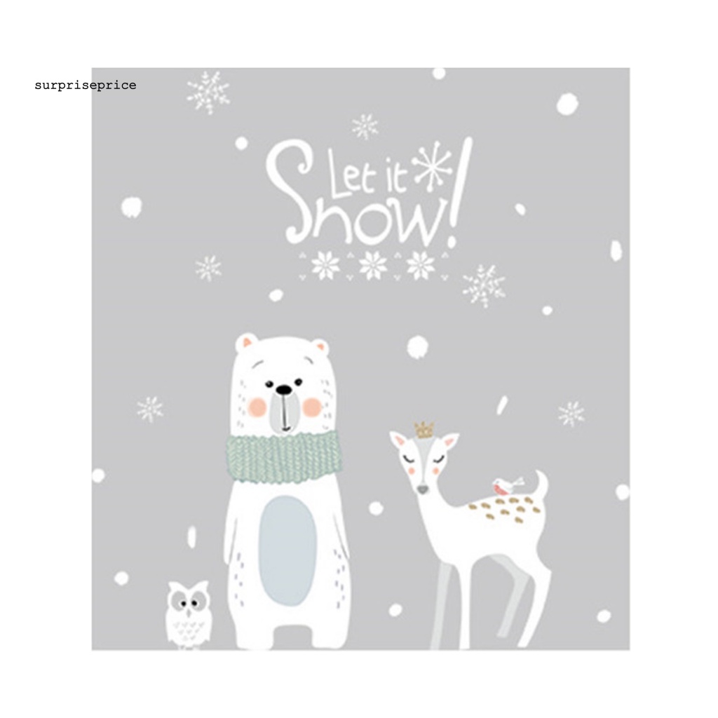 Sticker PVC Dán Cửa Sổ Tự Dính Họa Tiết Hoạt Hình Dễ Thương Bắt Mắt