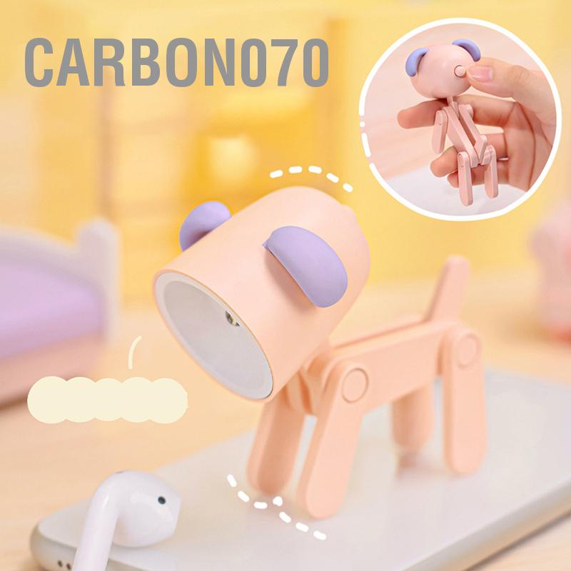 Carbon070 Mini Thú Cưng Dễ Thương Đèn Ngủ Kawaii LED Để Bàn Ins Nhỏ Giá Đỡ Điện Thoại Trang Trí Nội Thất Bài Viết