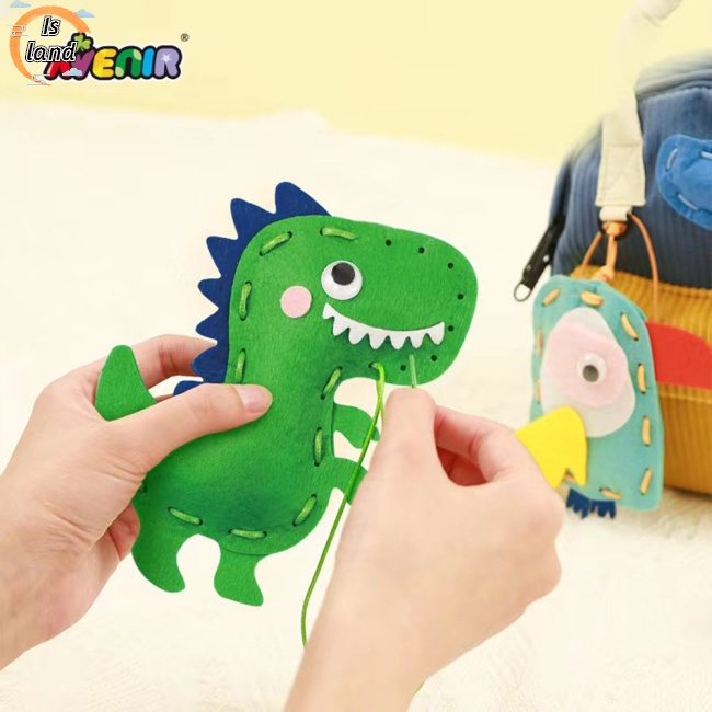 Bộ Dụng Cụ May Vá Thủ Công Hình Động Vật Hoạt Hình Diy Cho Bé