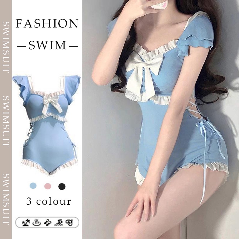 Bộ Đồ Bơi Một Mảnh Ôm Dáng Phong Cách Hàn Quốc / Nhật Bản / Hàn Quốc Thời Trang Cho Nữ