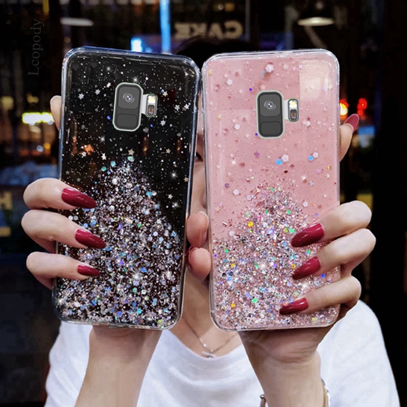 Ốp Điện Thoại Kim Tuyến Nước Cho Samsung S8 S9 S10 Plus S8Plus S9Plus S10Plus S10E S20FE S21FE M21 M31 M51
