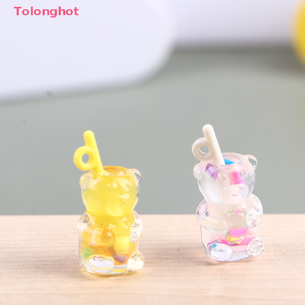 Set 5 Mô Hình Ly Nước Ép Trái Cây / Gấu DIY Trang Trí Nhà Búp Bê 1: 12