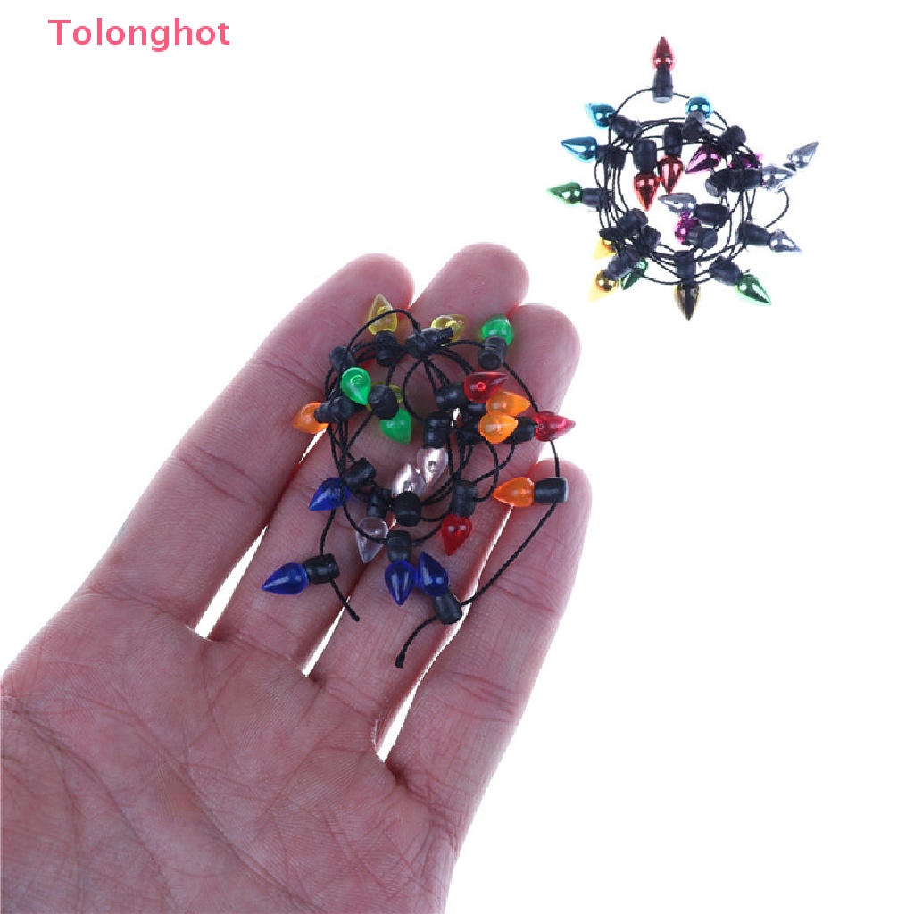 Dây Đèn Led 0.5m 1 / 12 Bằng Nhựa Nhiều Màu Trang Trí Nhà Búp Bê