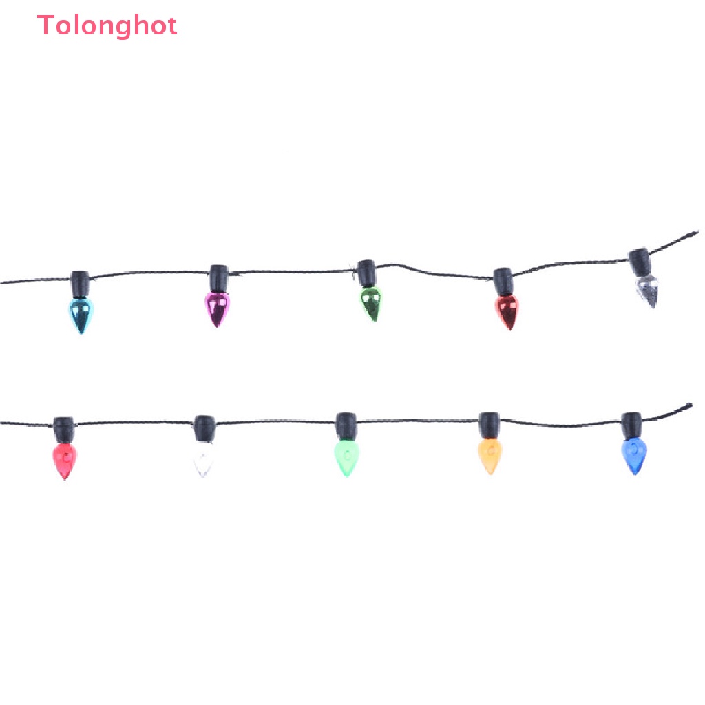 Dây Đèn Led 0.5m 1 / 12 Bằng Nhựa Nhiều Màu Trang Trí Nhà Búp Bê