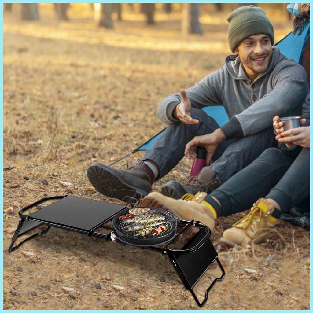 Giá Đỡ Bếp Lò Mini Di Động Có Thể Điều Chỉnh Chiều Cao Tiện Dụng Mang Theo Du Lịch Cắm Trại