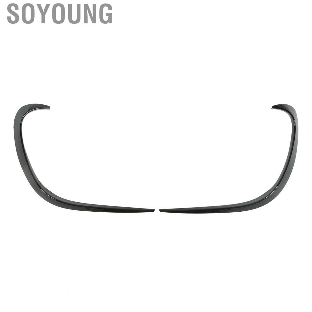 Soyoung Bumper Lip Spoiler Diffuser  Front Air Rust Proof Tight Installation Glossy Black for Car