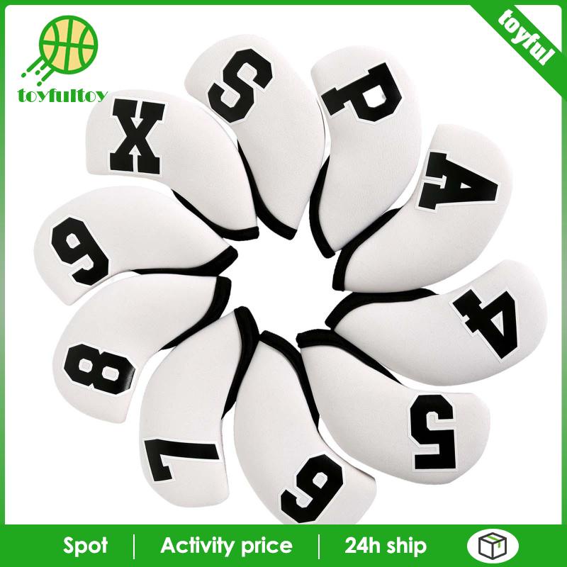 Set 10 Vỏ Bọc Đầu Gậy Đánh Golf Bằng PU Chống Nước