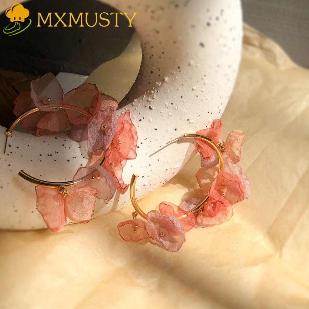 Bông Tai Dạng Vòng Đính Hạt Tròn Thời Trang Đi Biển Cho Nữ