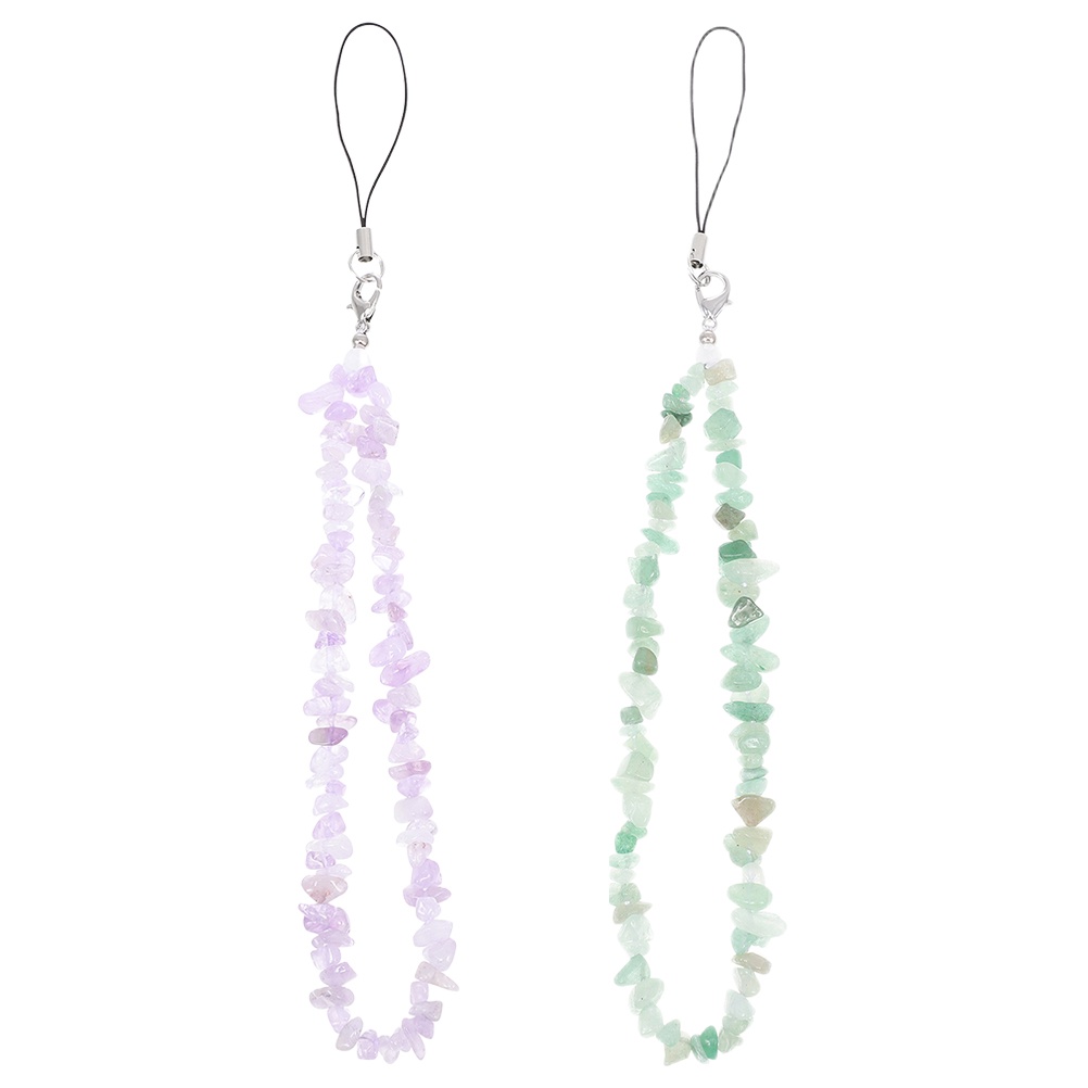 Set 2 Dây Đeo Cổ Tay Xỏ Hạt Gắn Điện Thoại Máy Ảnh Tiện Dụng