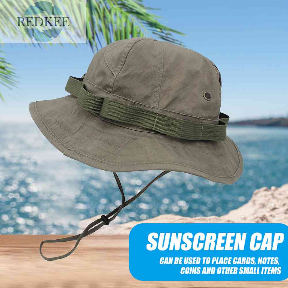 Nón Tai Bèo Chống Tia UV Bằng Vải Cotton Thoáng Khí Gấp Gọn Được Dành Cho Nam