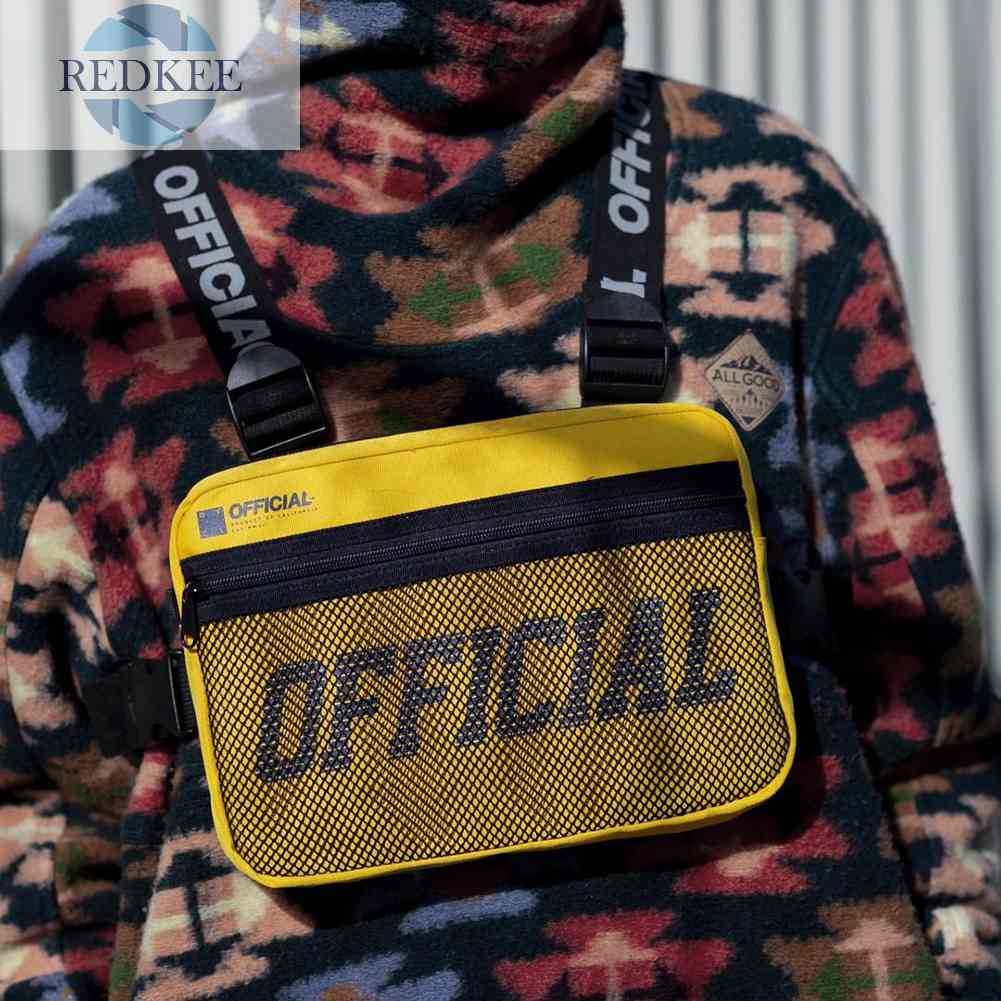 Túi Đeo Chéo Ngực Vải Oxford Nhỏ Gọn Có Thể Điều Chỉnh Thời Trang Cho Nam