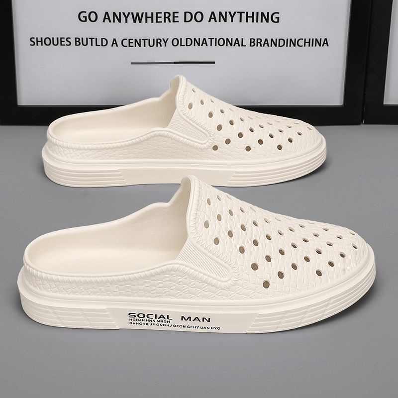 Dép Bít Mũi Chống Trượt Thời Trang Mùa Hè Cho Nam