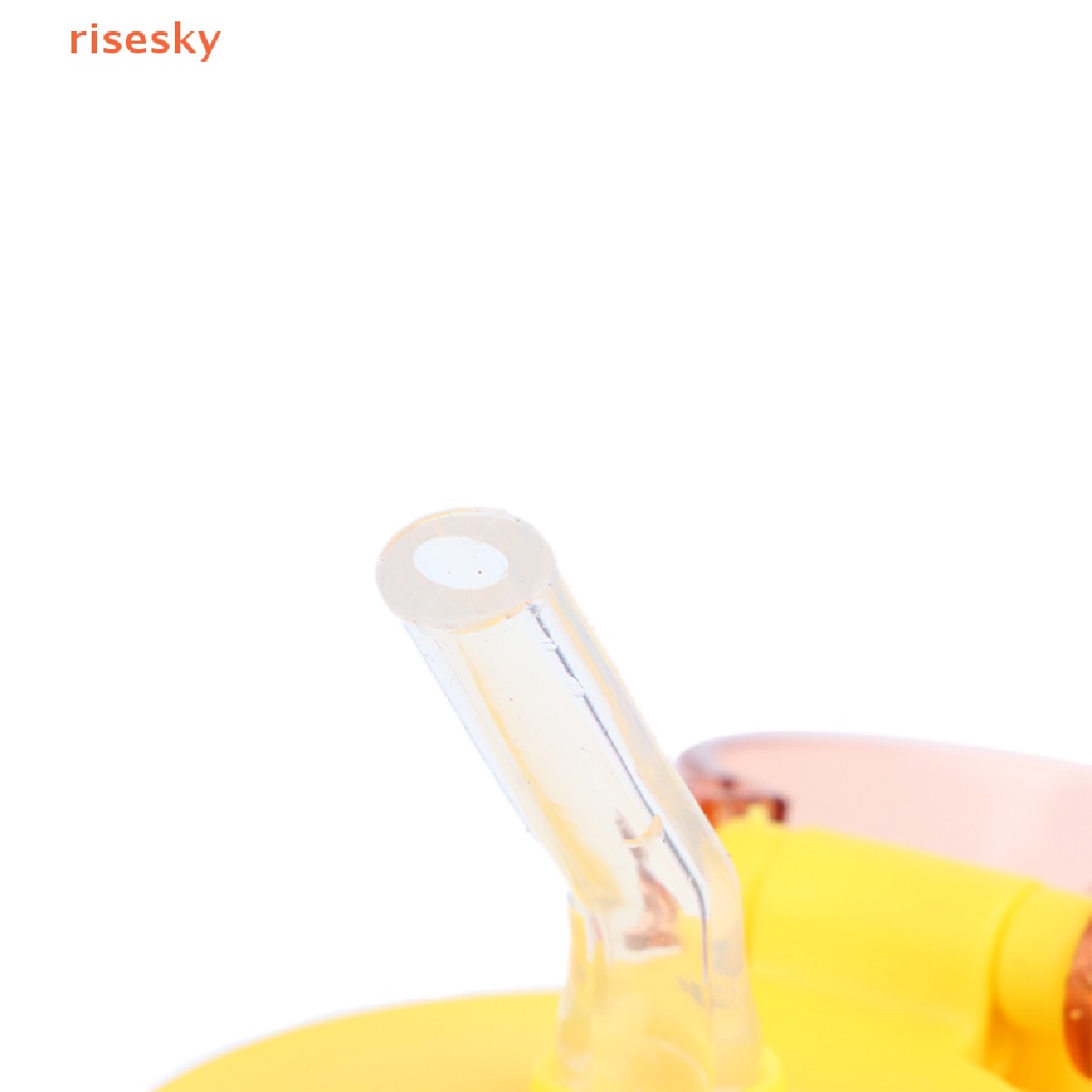 1 Bình Nước Hình Chú Vịt Dễ Thương Có Dây Đeo Tùy Chỉnh Kèm Ống Hút Tiện Dụng Cho Học Sinh