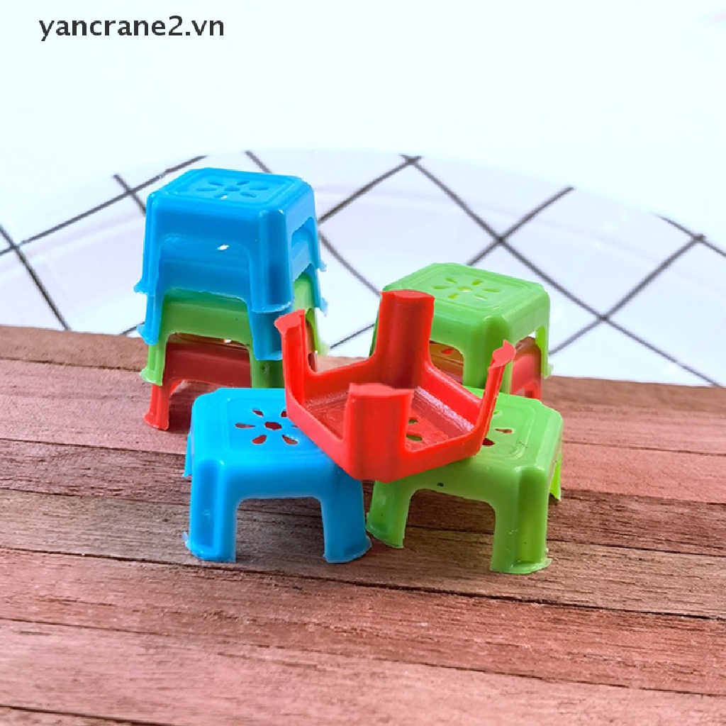 Set 10 Mô Hình Ghế Đẩu Mini 1: 12 Trang Trí Nhà Búp Bê