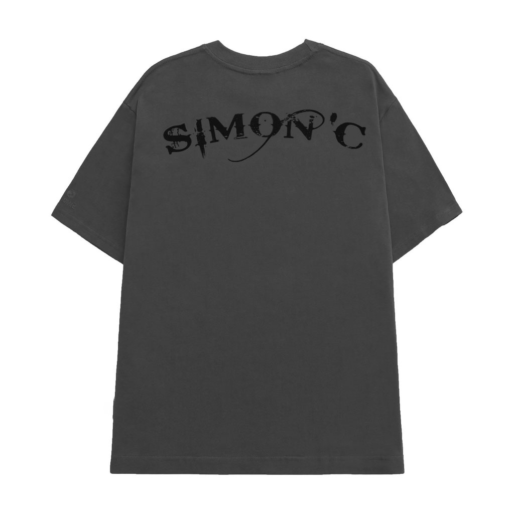 Áo Thun Simon'c Pretty tee - Xám  Nam Nữ Unisex Tay Lỡ  Local Brand