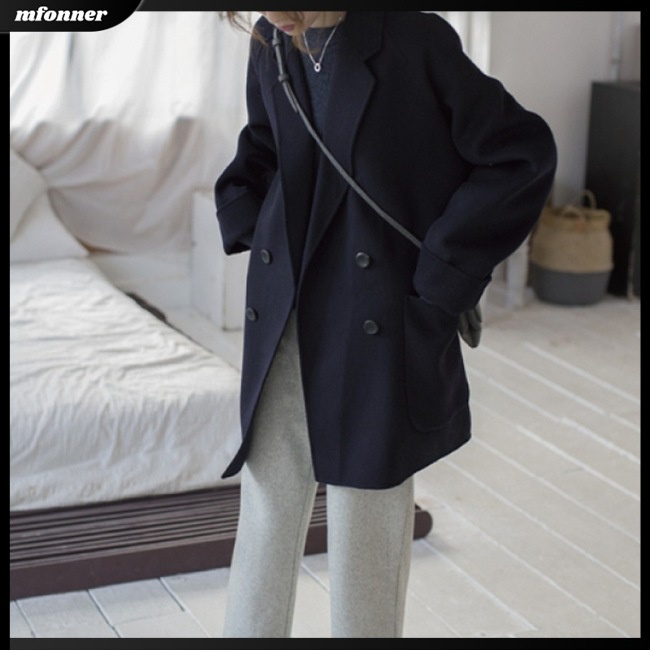 Áo Khoác Len Tay Dài Màu Sắc Thời Trang Cho Nữ