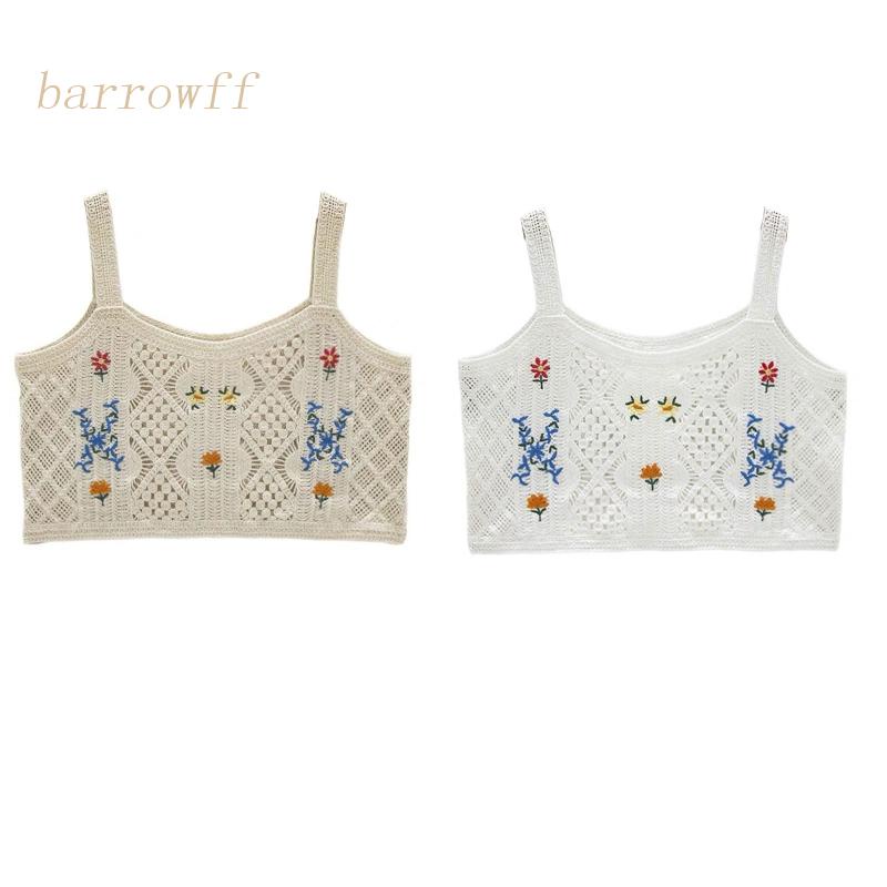 Áo Croptop Dệt Kim Không Tay Phong Cách Boho Cổ Điển Thời Trang Mùa Hè Quyến Rũ Cho Nữ Y2K