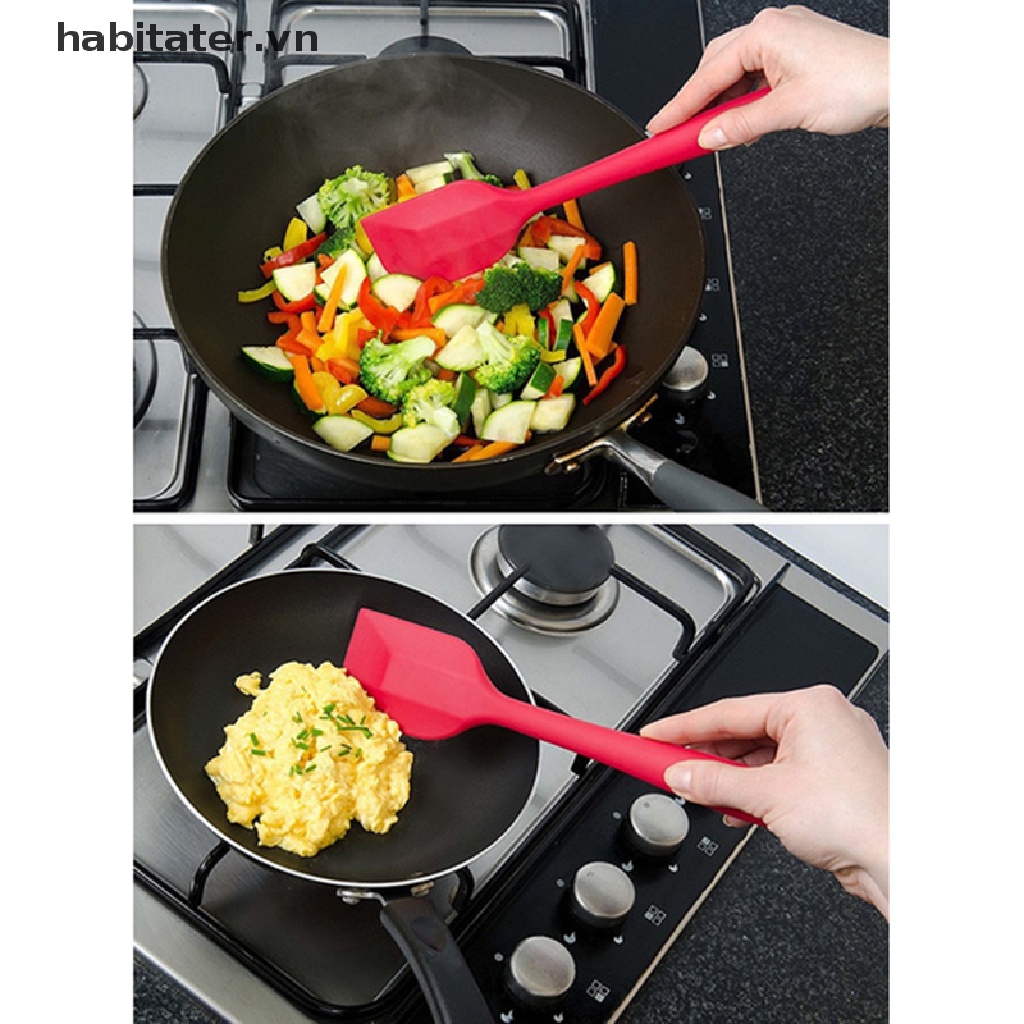 Muỗng Silicon Không Dính Chịu Nhiệt Chuyên Dụng Làm Bánh