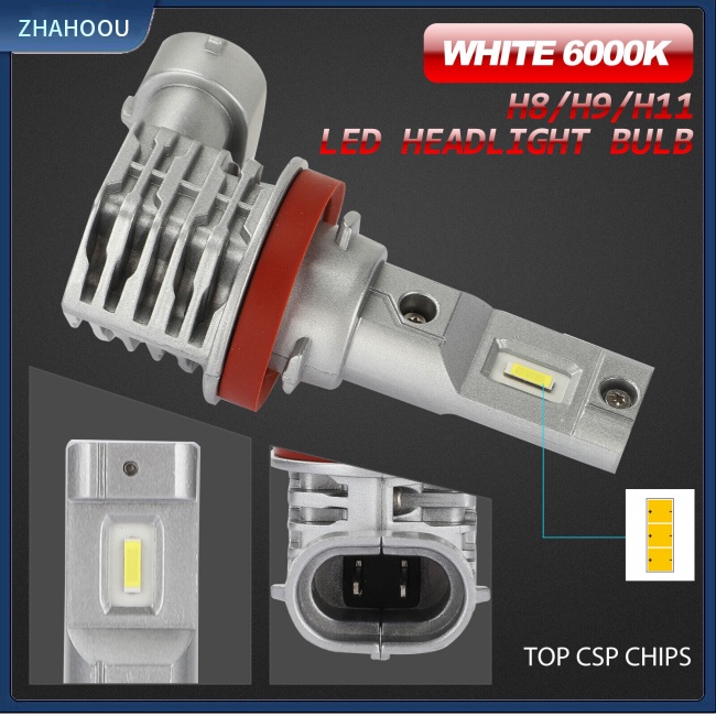 ☃Nhà Cửa☃ 2 Đèn Pha Chống Sương Mù H11 H9 H8 6000k Ánh Sáng Trắng Cho Xe Hơi