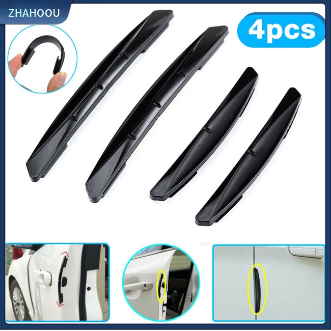☃Nhà Cửa☃ Bộ 4 Dải Cao Su 3r Dán Bảo Vệ Cạnh Cửa Xe Hơi Chống Va Chạm Tiện Dụng