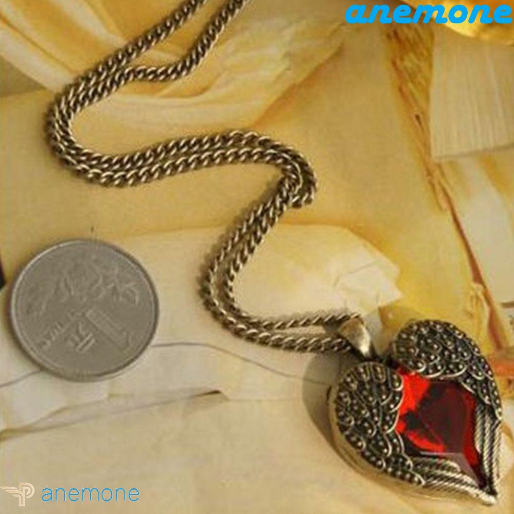 Vòng Cổ Màu Đỏ Phong Cách Cổ Điển|Dây Chuyền Mặt Trái Tim Xinh Xắn Cho Nữ