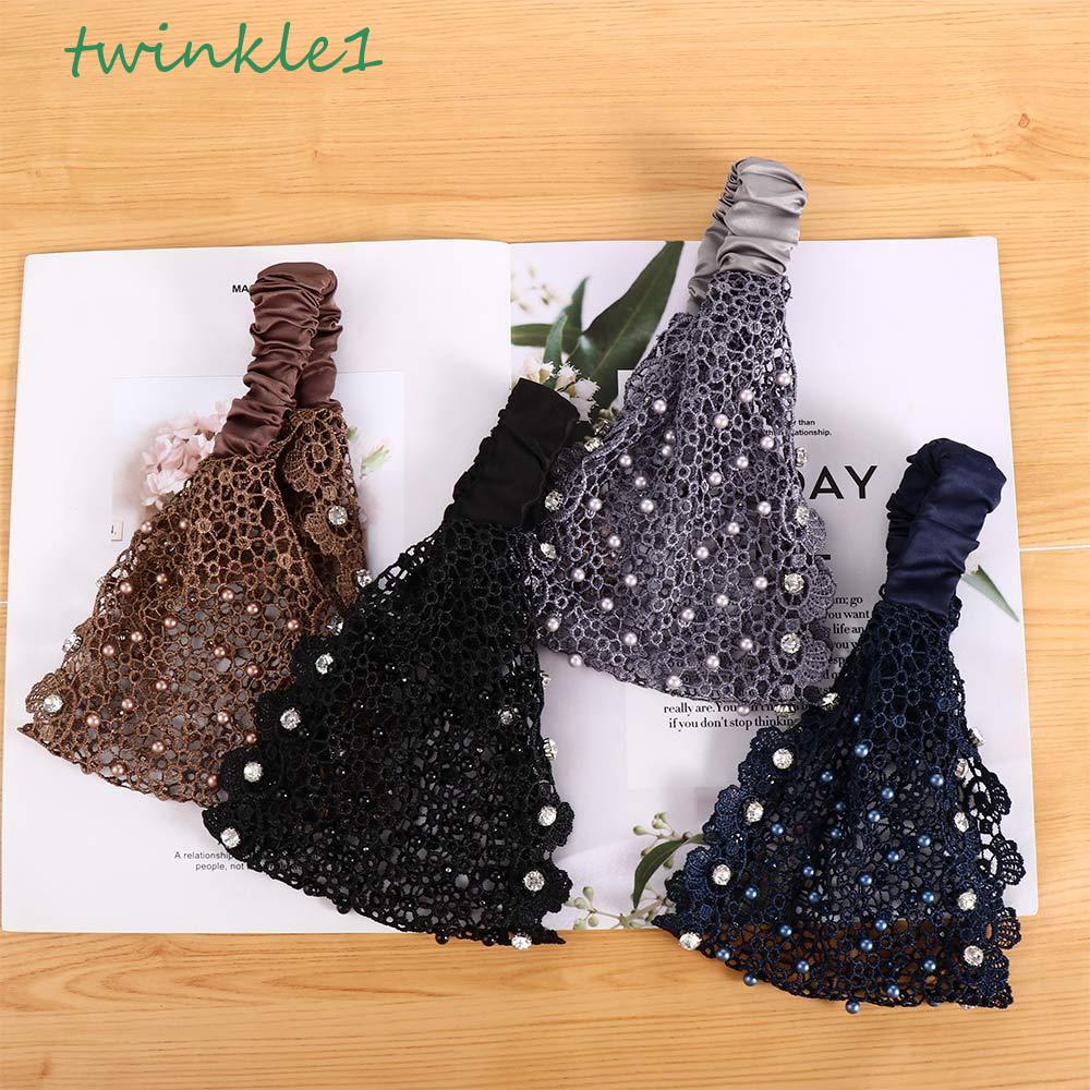 Dây Buộc Tóc Bản Rộng Lấp Lánh|Băng Đô Vải Lưới Thời Trang Hàn Quốc Dành Cho Mẹ Rửa Mặt