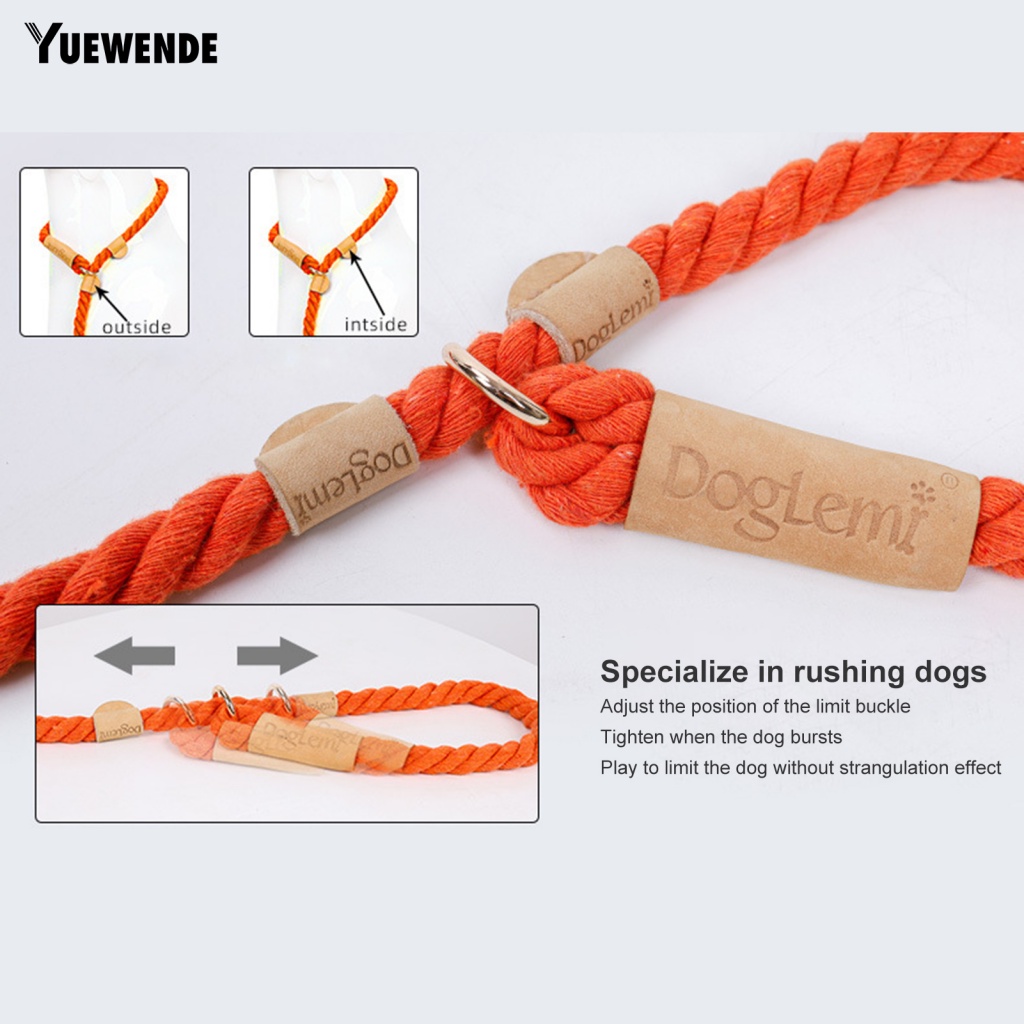 Dây Dắt Thú Cưng Đi Dạo Bằng Cotton Chống Cắn Bền Bỉ